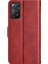 Xiaomi Redmi Için Note 12 Pro 4g/11 Pro 4g (Mediatek)/note 11 Pro 5g (Qualcomm) Dokulu Pu Deri Flip Case Çift Manyetik Toka Stand Cüzdan Telefon Kapak-Kırmızı (Yurt Dışından) 3