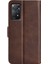 Xiaomi Redmi Için Note 12 Pro 4g/11 Pro 4g (Mediatek)/note 11 Pro 5g (Qualcomm) Dokulu Pu Deri Flip Case Çift Manyetik Toka Stand Cüzdan Telefon Kapak-Kahverengi (Yurt Dışından) 3