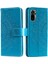 Basılı Mandala Çiçek Cüzdan Deri Kılıfı Xiaomi Poco M5S 4g/redmı Not 10 4g/not 10S 4g-Blue (Yurt Dışından) 1