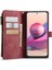 Xiaomi Poco M5S Için 4g/redmi Not 10 4g/redmi Not 10S 4g Damla Geçirmez Fermuar Cep Cüzdan Kılıfı Stand Anti-Çizim Pu Deri Telefon Kapak Kartı Tutucu-Kırmızı (Yurt Dışından) 4