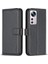 Xiaomi 12 5G/12X 5G/12S 5g Için 5g Anti-Dut Pu Deri Deri Cüzdan Stand Kılıfı Iç Tpu Cover-Black (Yurt Dışından) 1