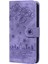 Xiaomi 12 5G/12X 5G/12S Için 5g Kiraz Çiçeği Kedi Baskılı Cüzdan Stili Deri Ayarlanabilir Stand Tasarım Cep Telefon Kılıfı Strap-Murple (Yurt Dışından) 2