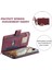 Xiaomi Mi 11 Lite 4g/5g/5g Ne, Rhombus Doku Pu Deri Fermuarı Cep Telefon Kılıfı Şok Geçirmez Cüzdan Kapak Görüntüleme Strap-Wine Red ile (Yurt Dışından) 5