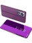 Xiaomi 12 5G/12X 5G/12S Için 5g Ayna Tasarım Penceresi Koruyucu Flip Kapak Elektraplat Kaplama Pu Deri Deri Şok Geçirmez Kılıf Purple (Yurt Dışından) 1