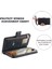 Xiaomi Mi 11 Lite 4g/5g/5g Ne, Rhombus Doku Pu Deri Fermuar Cep Telefon Kılıfı Şok Geçirmez Cüzdan Kapak Görüntüleme Stand Strap-Black (Yurt Dışından) 4