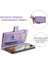 Xiaomi Mi 11 Lite 4g/5g/5g Ne, Rhombus Doku Pu Deri Fermuarı Cep Telefon Kılıfı Şok Geçirmez Cüzdan Kapak Görüntüleme Stand Strap-Purple ile (Yurt Dışından) 3