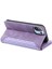 Xiaomi Mi 11 Lite 4g/5g/5g Ne, Rhombus Doku Pu Deri Fermuarı Cep Telefon Kılıfı Şok Geçirmez Cüzdan Kapak Görüntüleme Stand Strap-Purple ile (Yurt Dışından) 4