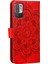 Xiaomi Redmi Için Mandala Çiçek Deseni Stand Deri Kılıf Not 10 5g/poco M3 Pro 5g/4g-Kırmızı (Yurt Dışından) 3