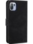 Perçin Dekor Cilt Duygu Birleştirme Deri Cüzdan Xiaomi Mi Için Koruyucu Kapak 11 Lite 4g/5g/11 Lite 5g Ne-Black (Yurt Dışından) 4