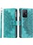 Fermuarı Cep Cüzdanı Xiaomi Için Telefon Kasası 11T Pro 5G/11T 5g, Mandala Çiçek Baskılı Pu Deri Koruyucu Telefon Kapağı Stand Seçim Stap-Yeşil (Yurt Dışından) 2