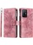 Fermuarı Cep Cüzdanı Xiaomi Için Telefon Kasası 11T Pro 5G/11T 5g, Mandala Çiçek Baskılı Pu Deri Koruyucu Telefon Kapağı Stand Strap-Rose Gold ile Birden Fazla Kart Yuvası (Yurt Dışından) 2