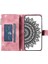 Fermuarı Cep Cüzdanı Xiaomi Için Telefon Kasası 11T Pro 5G/11T 5g, Mandala Çiçek Baskılı Pu Deri Koruyucu Telefon Kapağı Stand Strap-Rose Gold ile Birden Fazla Kart Yuvası (Yurt Dışından) 4