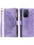 Fermuarı Cep Cüzdanı Xiaomi Için Telefon Kasası 11T Pro 5G/11T 5g, Mandala Çiçek Baskılı Pu Deri Koruyucu Telefon Kapağı Stand Stand Strap-Spurple ile Birden Fazla Kart Yuvası (Yurt Dışından) 2