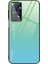 Xiaomi Redmi Için Note 12 Pro 4g/11 Pro 4g (Mediatek)/note 11 Pro 5g (Qualcomm) Gradyan Renk Anti-Kırpma Temsilli Cam Geri+Yumuşak Tpu Kenar Kılıfı Kabuk-Cyan/mavi (Yurt Dışından) 1