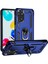 Xiaomi Için Redmi Note 11S 4g/not 11 4g (Qualcomm) Telefon Kılıfı Anti-Çizgi Şok Geçirmez Sabit Pc Yumuşak Tpu Koruyucu Kapak Dönebilir Yüzük Kickstand-Blue (Yurt Dışından) 1