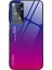 Xiaomi Redmi Için Note 12 Pro 4g/11 Pro 4g (Mediatek)/note 11 Pro 5g (Qualcomm) Gradyan Renk Anti-Çizelge Temperli Cam Geri+Yumuşak Tpu Kenar Kılıf Kabuk-Mavi/gül (Yurt Dışından) 1