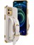 6d Elektrokürlü Timsah Doku Kickstand Tasarım Pu Deri Kaplamalı Tpu Telefon Kılıfı Xiaomi Mi 11 Lite 4g/5g/11 Lite 5g Ne-Beyaz (Yurt Dışından) 2