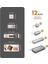 12'li Modüler Takı Makyaj Organizer - Banyo Çekmece Içi Düzenleyici Set Siyah 3