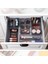 12'li Modüler Takı Makyaj Organizer - Banyo Çekmece Içi Düzenleyici Set Siyah 5