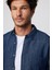 Slim Fit Uzun Kol Tek Cep Denim Lacivert Erkek Gömlek 1