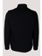 Erkek Lacivert Zırh Örme Hırka Fermuarlı Dik Yaka Slim Fit 4517 2