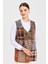 Kadın V Yaka Patchwork Yelek 5