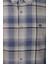 Erkek Gömlek Mavi Uzun Kol Ekose Kareli Flanel Yün Tuşeli Slim Fit Düğmeli Yaka Shirt Ncs Jeans 7269 5