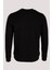 Erkek Sweatshirt Siyah Relaxed Fit Double Face Crewneck Jeans 1640 2