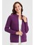 Kadın Dik Yaka Cebi ve Kolu Saç Örgü Yün Hırka A.mor 1