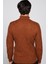 Slim Fit Dar Kesim Tam Balıkçı Yaka Desenli Kahverengi Erkek Triko Kazak 5
