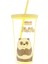 We Bare Bears Lisanslı Pipetli Plastik Şişe (600ML) - Panda 1