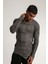 Slim Fit Özel Boyama ve Eskitme Efektli Pis Dikişli Yırtıklı Triko Kazak 4
