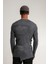 Slim Fit Özel Boyama ve Eskitme Efektli Pis Dikişli Yırtıklı Triko Kazak 2