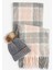Saltburn Bere & Tartan Şal Seti GY31 Grey Rose 2