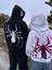 Spiderman Sırt Baskılı Şapkası Örümcek Göz Detaylı Kapuşonlu Sweatshirt Hoodie 4