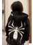 Spiderman Sırt Baskılı Şapkası Örümcek Göz Detaylı Kapuşonlu Sweatshirt Hoodie 3