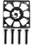 Alüminyum Alaşımlı Soğutma Fanı Kapağı 30X30MM Rc Motor Için Esc Elektrik Düzenleyici Fan Koruma Kapağı, Siyah (Yurt Dışından) 1