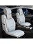 volkswagen Passat B5 Uyumlu Ön Arka 5 Li Set Lotus Serisi Oto Koltuk Kılıfı Açık Gri Renk 1