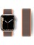 Apple Watch 45MM Hasırlı Cırtcırtlı Kordon - Kahverengi 1
