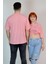 Bisiklet Yaka Oversize Unisex Düz T-Shirt 1