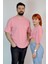 Bisiklet Yaka Oversize Unisex Düz T-Shirt 3
