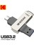 128Gb.K273 Type-C ve USB 3.2 Type-C Girişli Tüm Cihazlara İphone 15 Serisine Uygun Yüksek Hızlı Usb Otg Flash Bellek Çift Giriş Metal Sağlam Orjinal 8