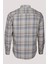 Erkek Gömlek Bej Uzun Kol Ekose Kareli Flanel Yün Tuşeli Slim Fit Düğmeli Yaka Shirt Ncs Jeans 7269 5