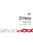 Plastik Zincir 6 mm Kırmızı-Beyaz 25 M 2