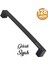 Bihter Mutfak Kulpu Çekmece Dolap Kapak Kulbu Metal Kulp Mobilya Dolabı Kulpları Siyah 128 mm 1