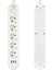 VA-21562 5li 1.5 Metre Kablolu 3 Usbli Beyaz Akım Korumalı Priz 2