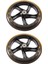2 Adet Scooter Tekerleği 200 mm Pu Malzeme Tekerlek Kalınlığı 30 mm Abec-7 Rulmanlı Scooter Aksesuarları Şeffaf Siyah (Yurt Dışından) 2