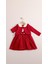 Kız Bebek Elbise Peluş Yelekli Noel Tasarım 1