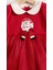 Kız Bebek Elbise Peluş Yelekli Noel Tasarım 3