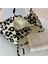 Moda Pirinç Leopar Desenli Tote Büyük Kapasiteli Hayvan Baskı Kanvas Omuzdan Askili Taşınabilir Kız Öğrenci Alışveriş Çanta (Yurt Dışından) 2